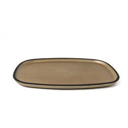 尺1撫角盆 錫面象谷塗